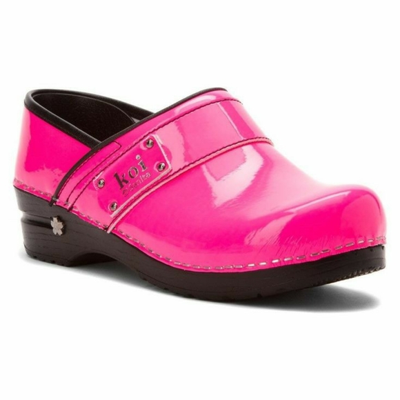 Sanita Shoes - Koi By Sanita Womens 7.5 Pink Nursing Medical Clog